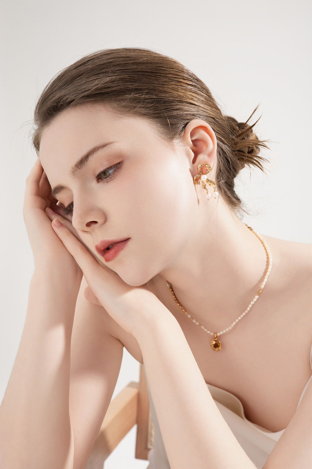 Silver Pearl Butterfly Earrings - 925 Sterling Silver, Skin-Friendly