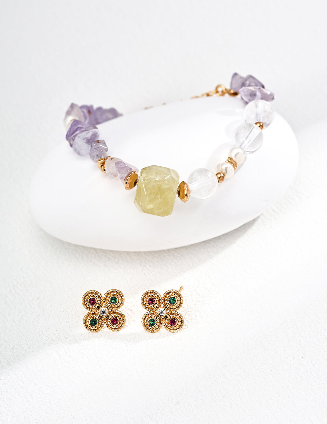 Rainbow Clover Earrings - S925 Silver, Lucky Charms + SURPRISE Gift!