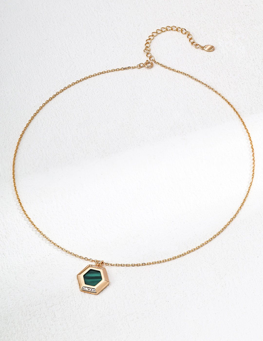 Vintage S925 Silver Peacock Necklace with Malachite & Zircon