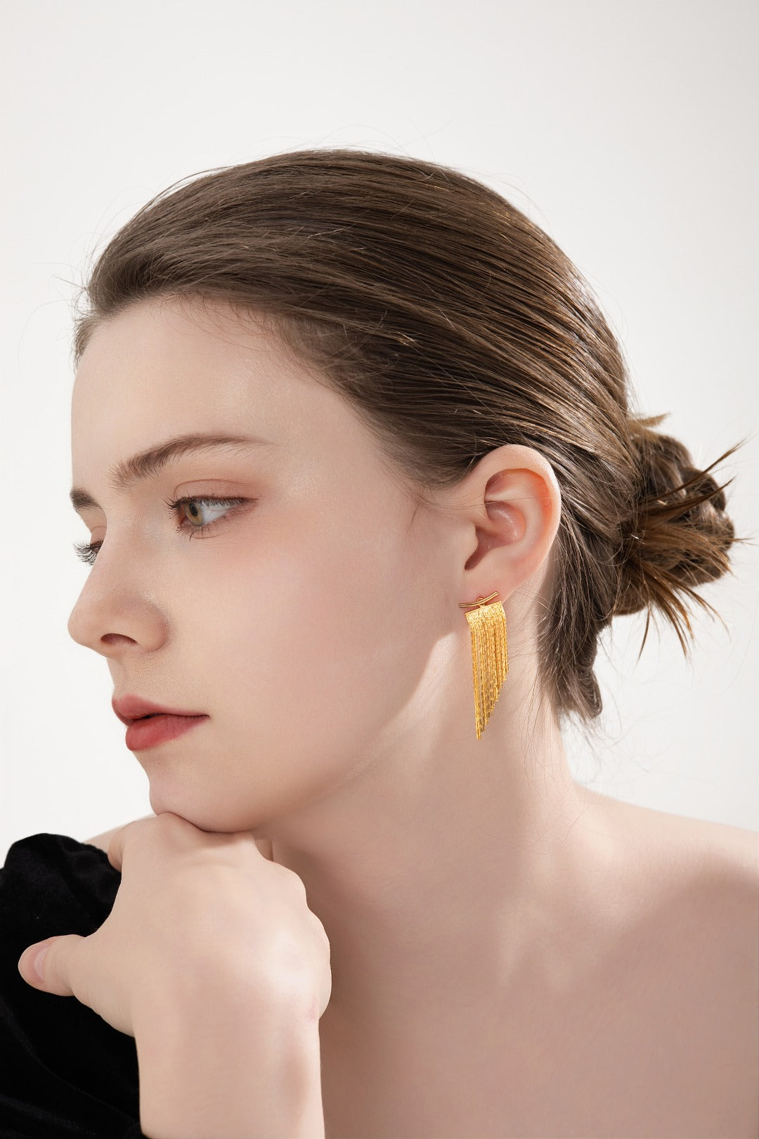 Sterling Silver Long Tassel Earrings | Lightweight Minimal Earrings